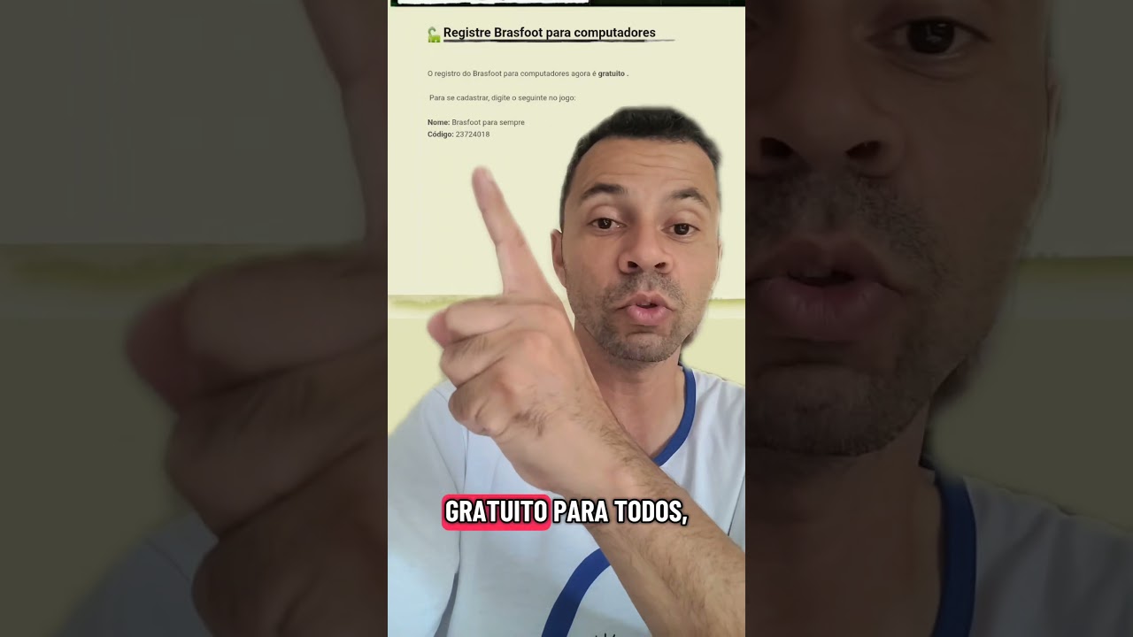 Registro Gratuito para o Brasfoot 