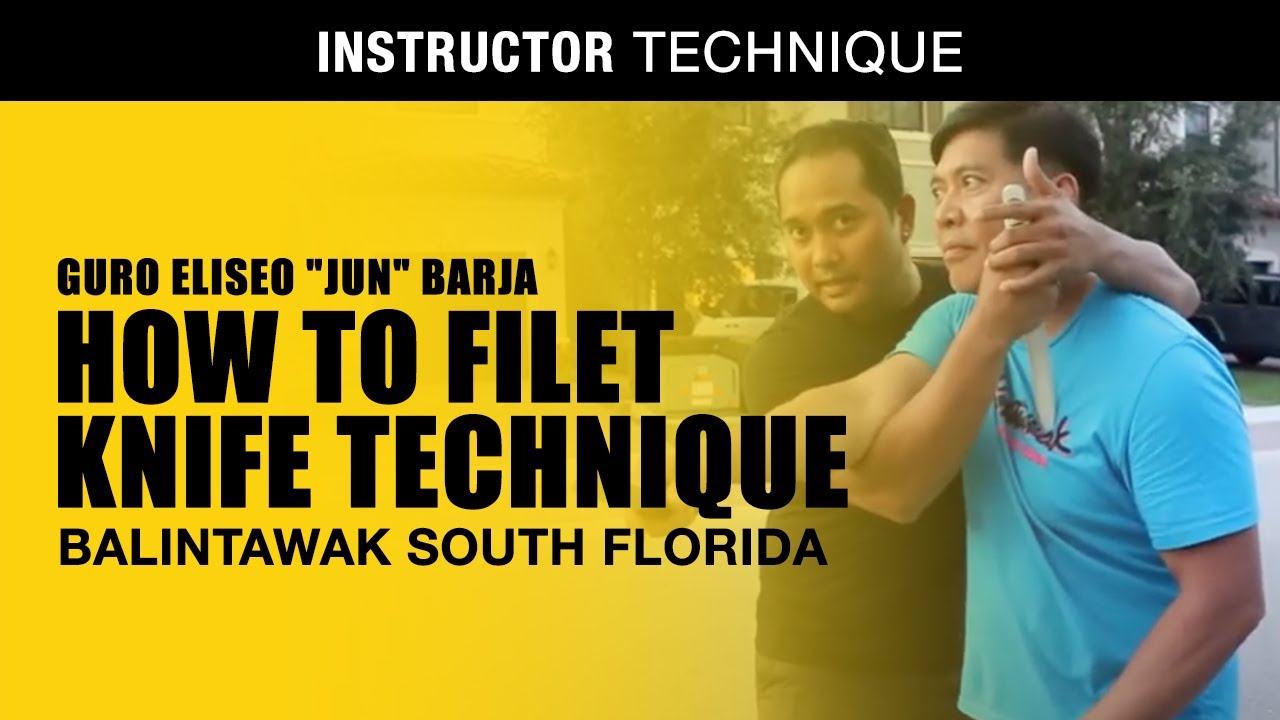 HOW to FILET | KNIFE TECHNIQUE in Filipino Martial Arts w/Guro Barja | Kali | Eskrima | Arnis