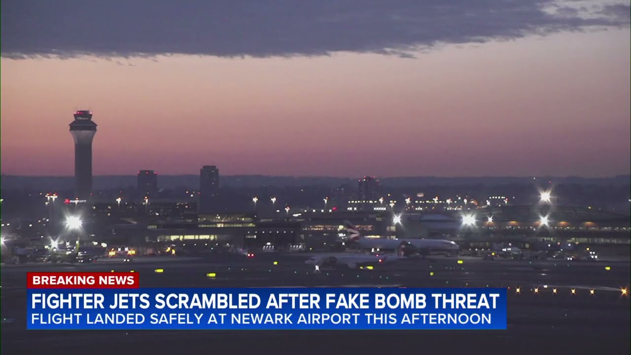 Fighter jets scramble after fake bomb threat reported at Newark Airport