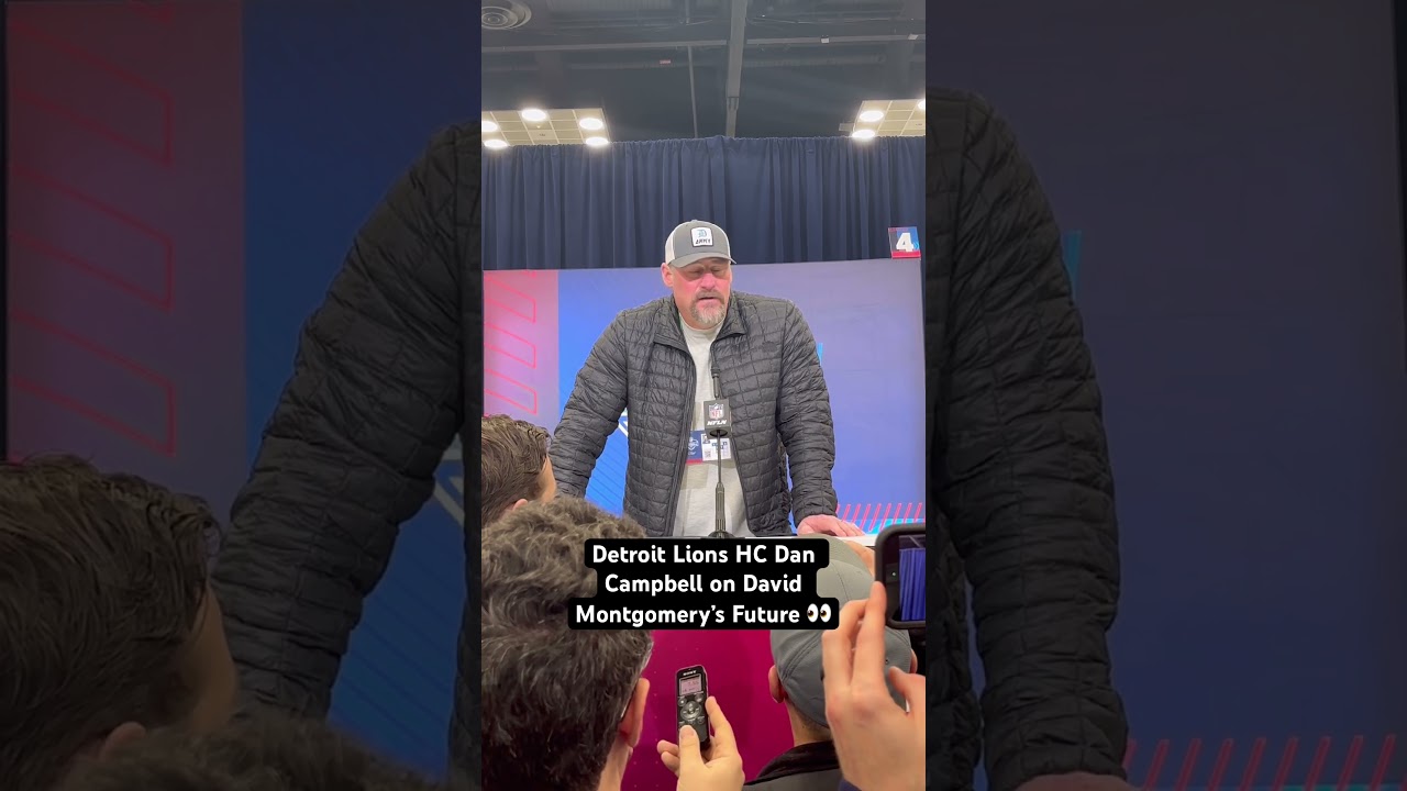 Detroit Lions HC Dan Campbell on David Montgomery&rsquo;s Future #detroitlions #nfl #nflfootball