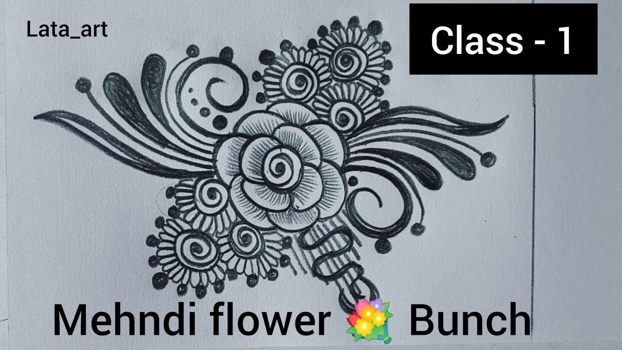 Pencil shading mehndi design/Mehndi design/Mehndi design Part - 1 #lataart 