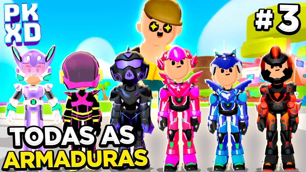 TODAS AS ARMADURAS DO PK XD - PARTE 3