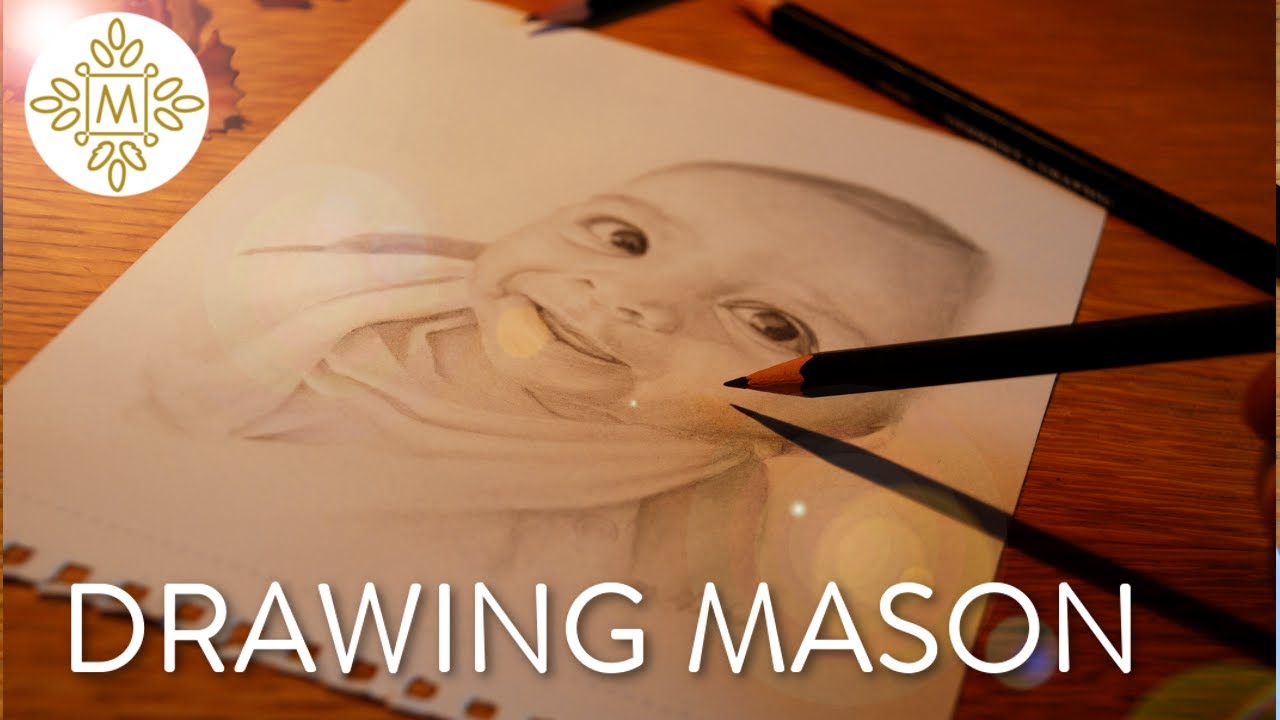 Time Lapse Drawing  -  Mason's Close Up Portrait (Commission - Mason's series)