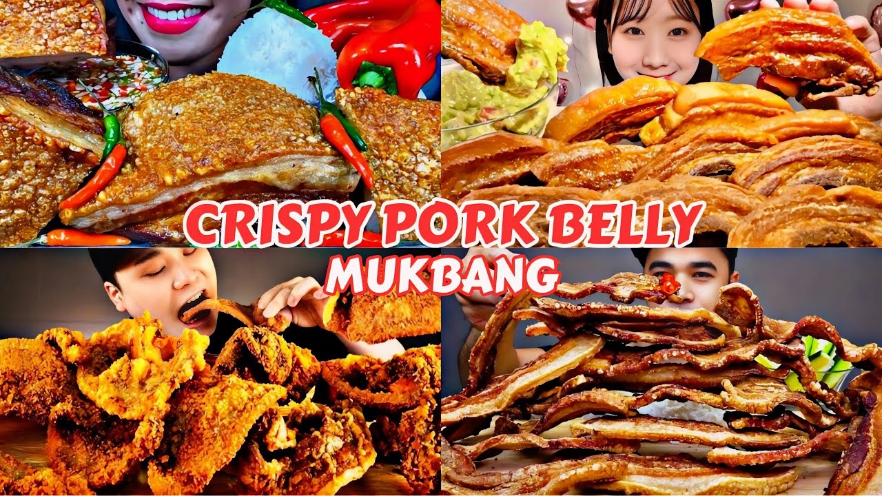 Crispy Pork Belly | Crispier Crunchier Juiciest Pork Belly Mukbang ASMR
