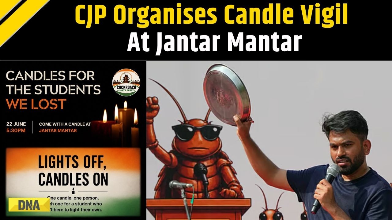 CJP Protest: Cockroach Janta Party Organises Candlelight Vigil At Jantar Mantar | Abhijeet Dipke