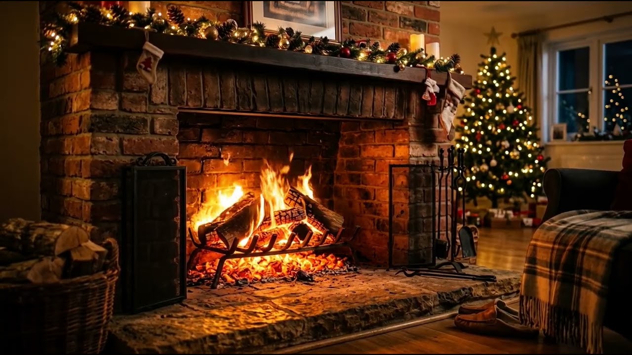 Cozy Fireplace Ambience 🔥 | Crackling Fire Sounds for Sleep, Study & Relaxation 4K