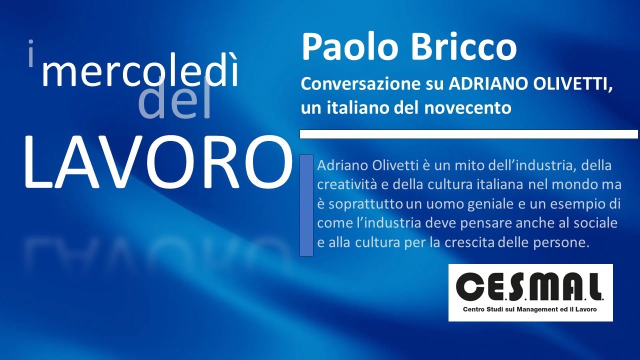 Intervista Paolo Bricco su Olivetti