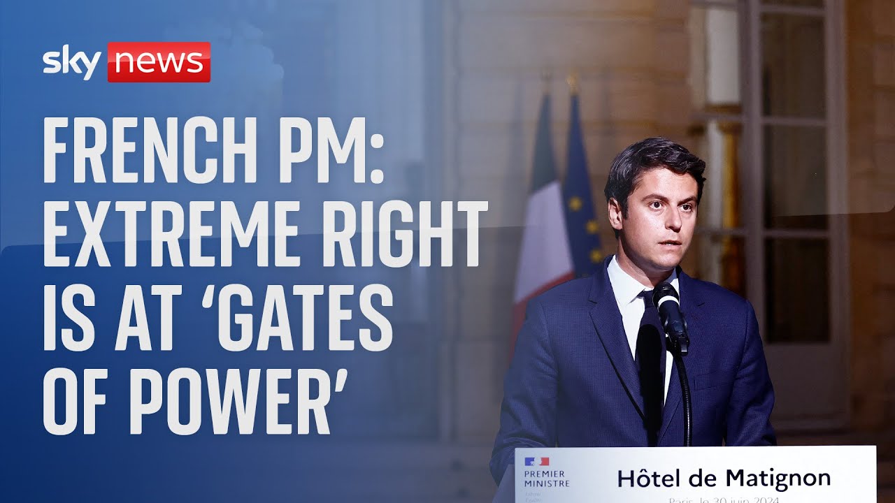 France elections: PM warns extreme right is at 'gates of power'