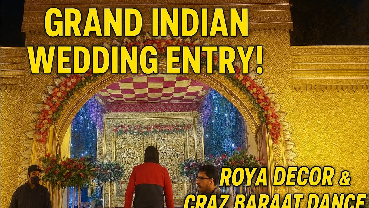 “Grand Indian Wedding Entry! 🔥 Royal Decor & Crazy Baraat Dance | Most Epic Shaadi Vibes 🎉🇮🇳