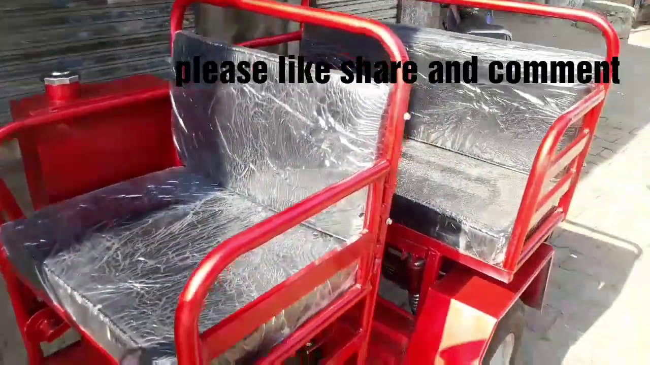 Small size 3 wheeler with back seat || self start button || zulfqar ali 3 wheel maker