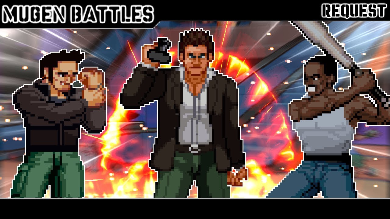 [MUGEN] ║ Frank West vs GTA Protagonist Team ║ [Request]