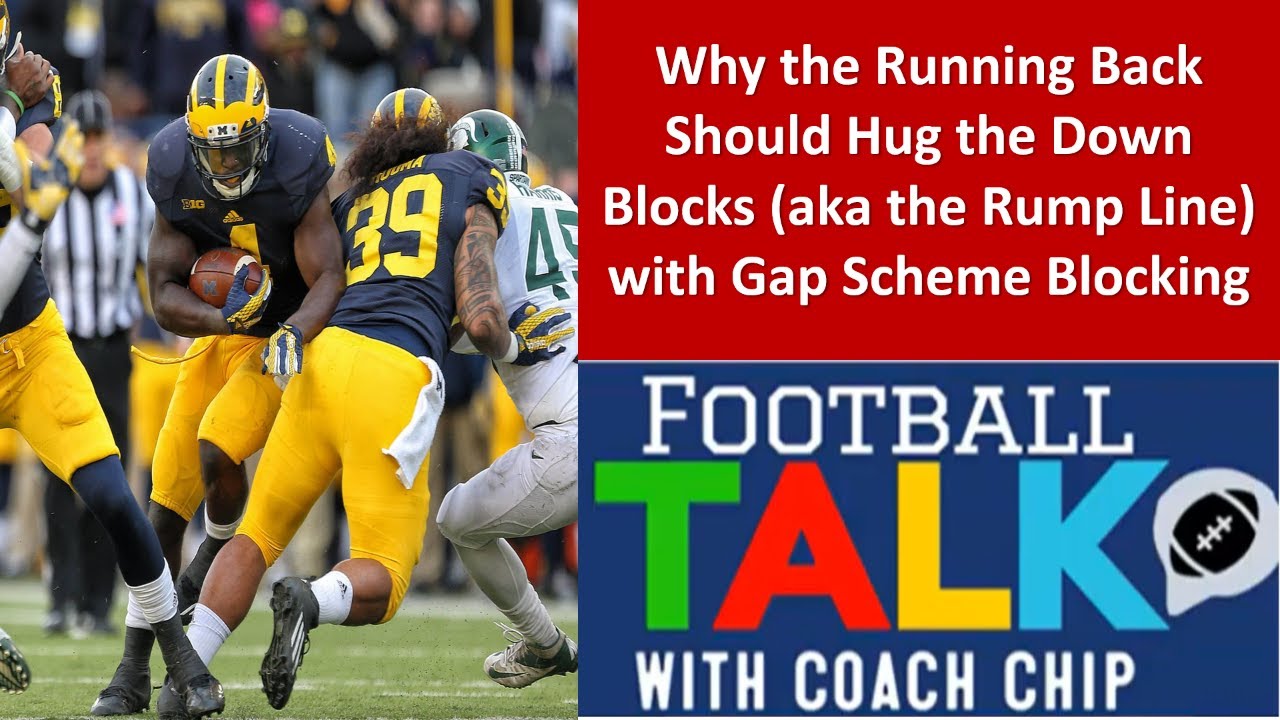 Why the Running Back Should Hug the Down Blocks (aka the Rump Line) with Gap Scheme Blocking