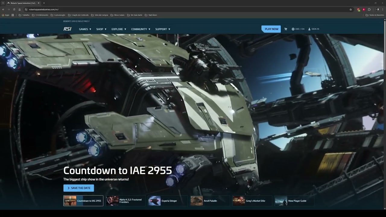 Como jogar Star Citizen de GRAÇA – Passo a Passo IAE 2025 começa dia 20!