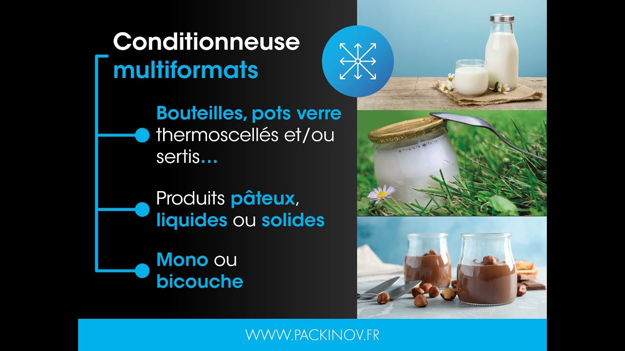 Machine de conditionnement RMC Eco  PACKINOV pour bouteilles ou pots verre