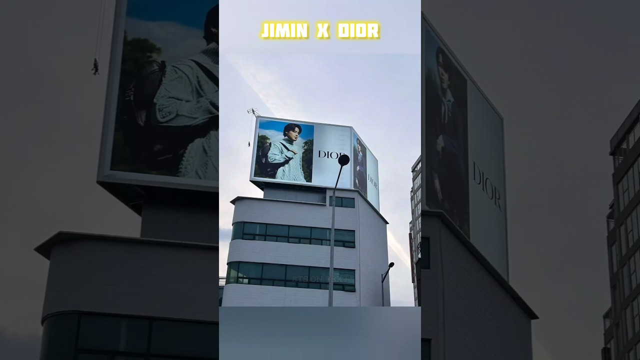 😱new massive billboard was spotted for Jimin's Dior Spring 2024 campaign ❤️🔥 Itaewon 🇰🇷#jimin #bts