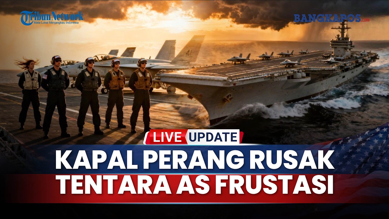 Kapal Induk USS Gerald Rusak, Tentara AS Stres, Trump Bersiap Gempur Teheran Tunggu Aba-aba