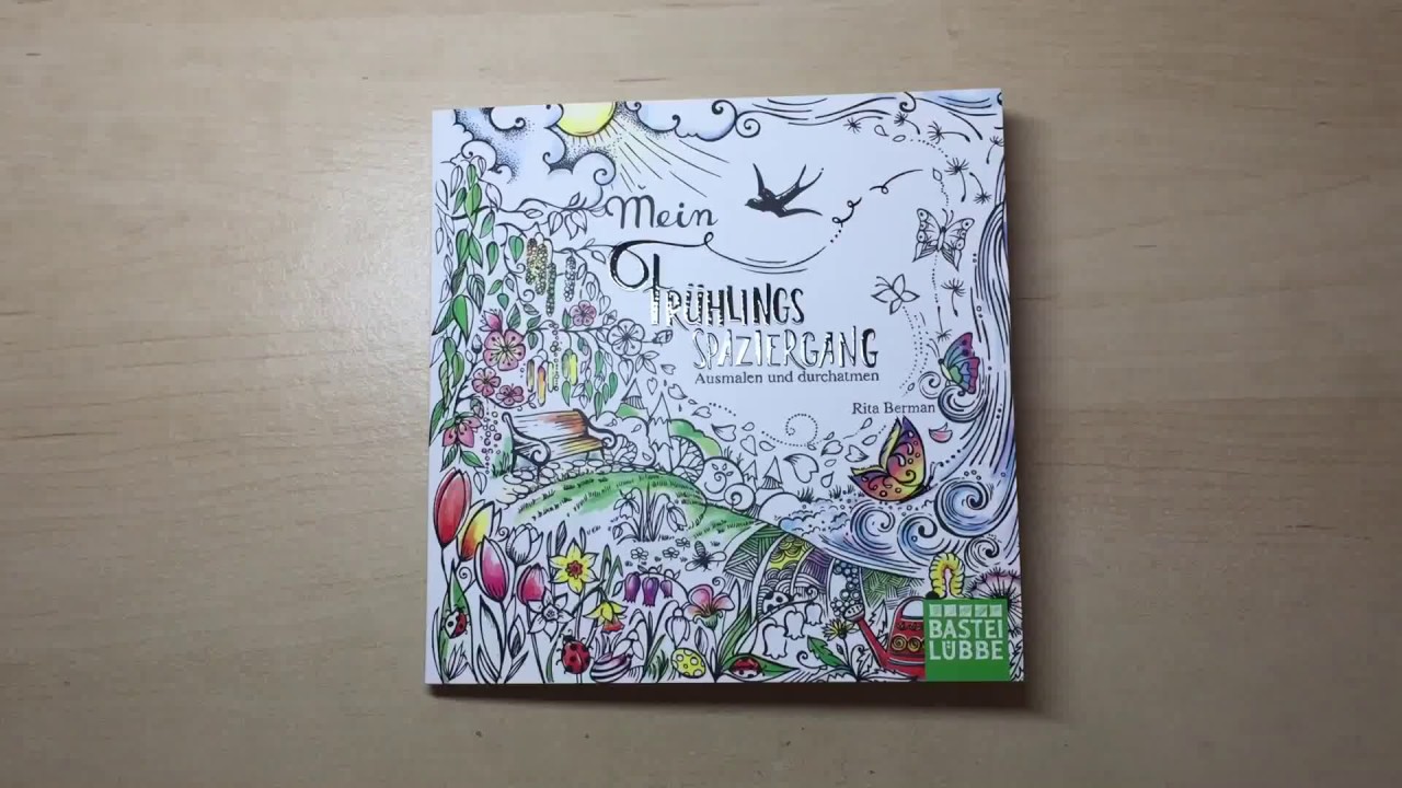 Mein Frühlingsspaziergang - German Coloring Book by Rita Berman Flip Through