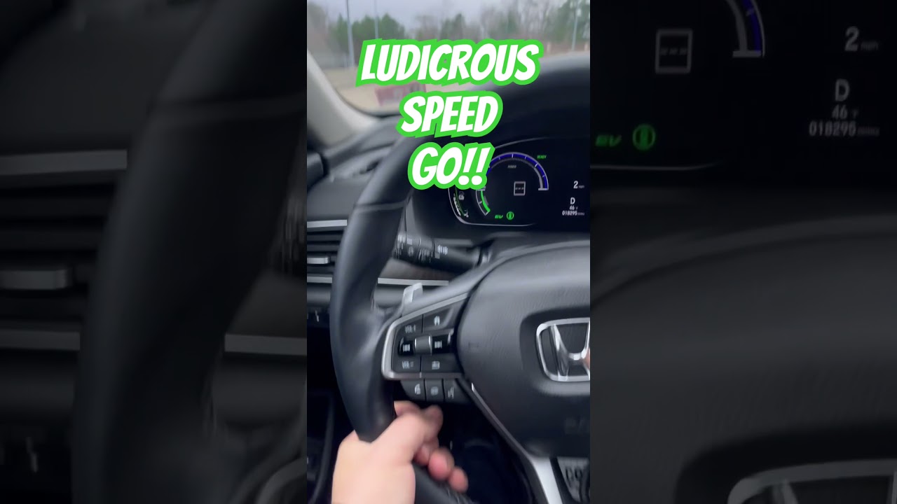 Honda accord hybrid assist ludicrous speed GO!😳