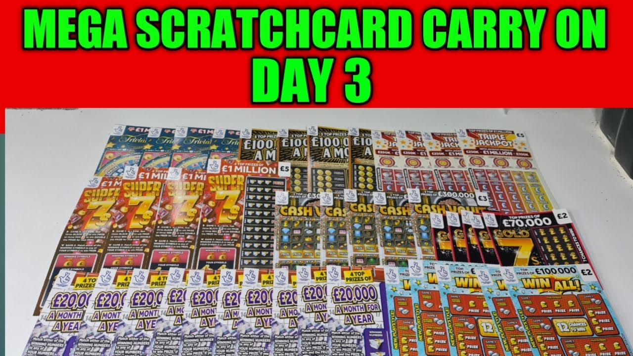 MEGA SCRATCHCARD CARRY ON DAY 3