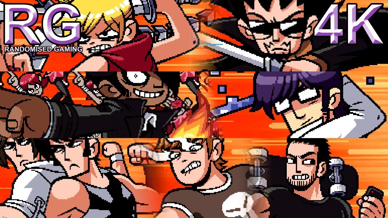 Scott Pilgrim vs. The World: The Game - Xbox 360 -  All Bosses on Supreme Master [4K60]