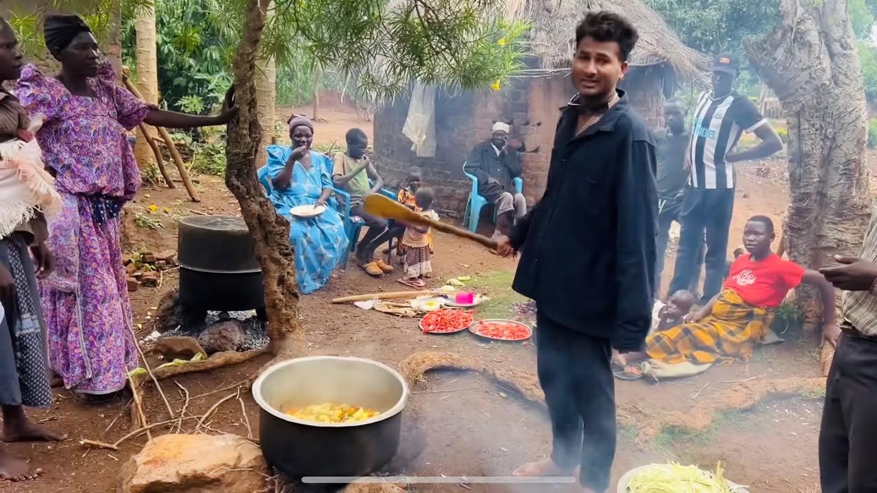 Cooking at The Village of Uganda in Africa