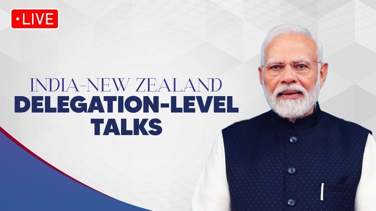 LIVE: PM Shri Narendra Modi Holds Delegation-Level Talks with New Zealand PM Christopher Luxon