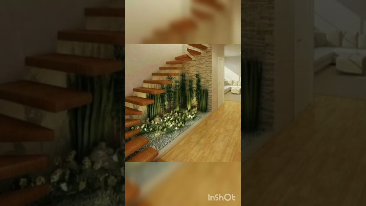 utilize the space under stairs plants decor ideas 💓#ytshorts