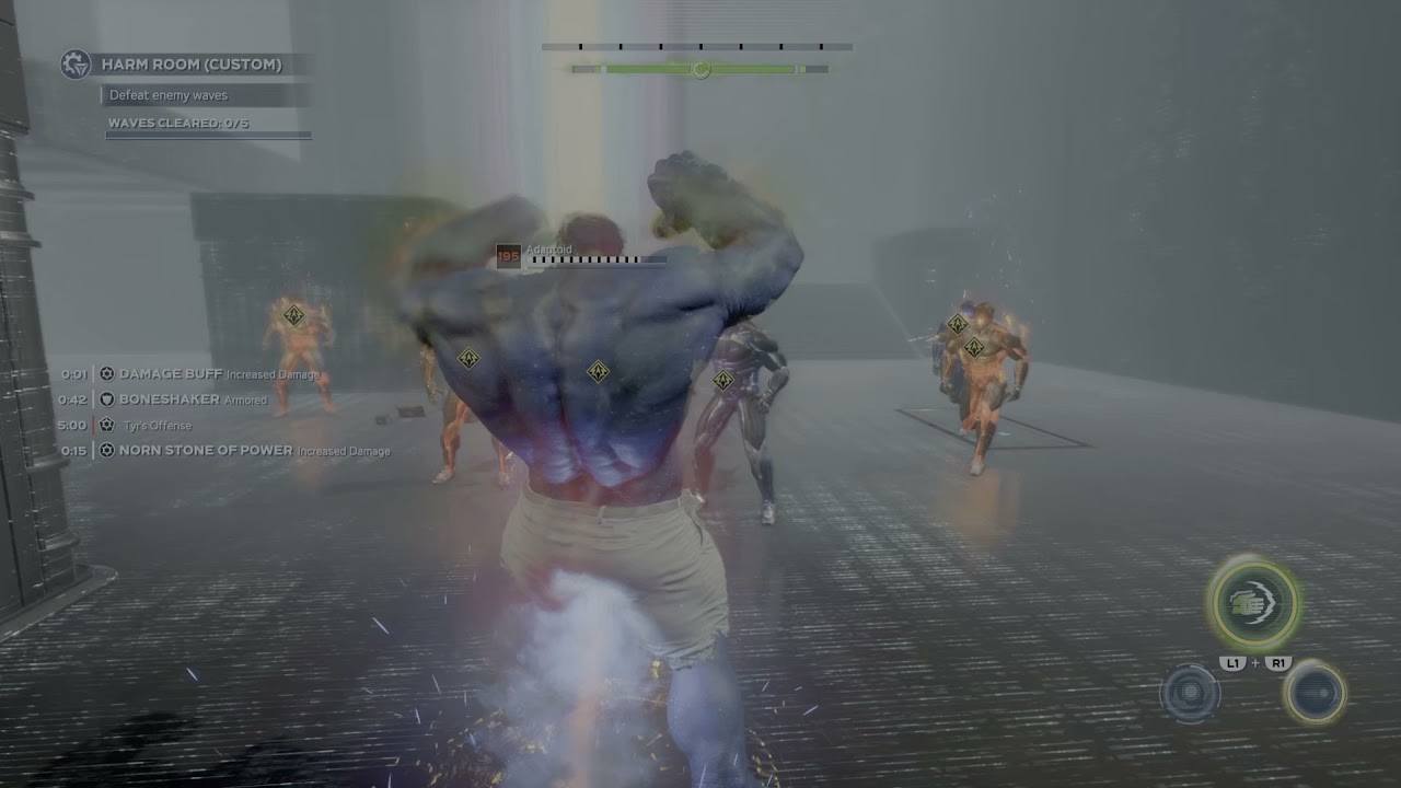 Marvel's Avengers Hulk 1 mil damage MonsterClap vs 195 Adaptoids  Custom Harm Room!