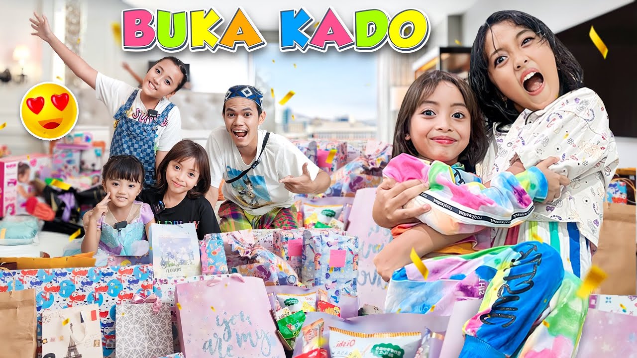 BUKA KADO ULTAH DANISA BARENG LEIKA DAN TOMPEL.. ADA KADO MISTERIUS😱🤩 #viral #trending