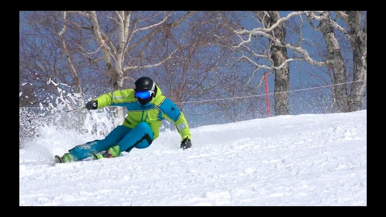 NEW Volkl Racetiger SL Demo skiing Reilly McGlashan