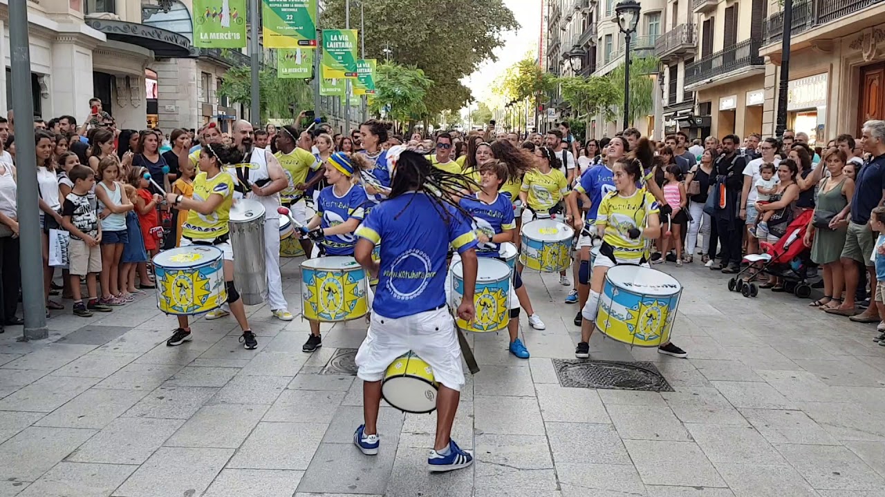 Ketubara Batucada Barcelona la Merc&egrave; 2018 - Portal del Angel 3/8