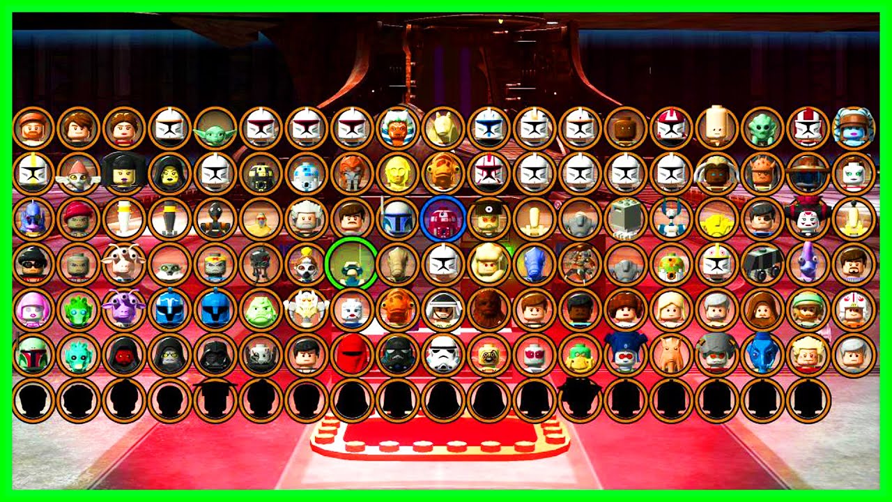 LEGO Star Wars 3: The Clone Wars ALL CHARACTERS UNLOCKED