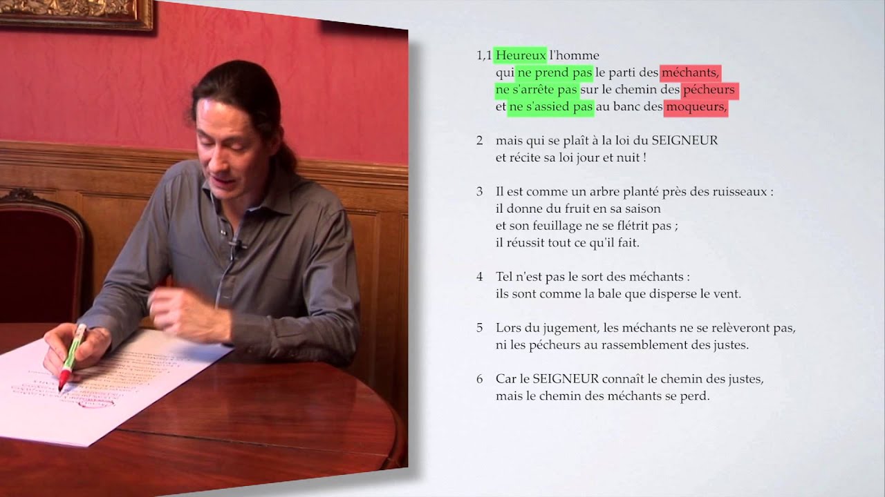 Psaume 1 - Lecture de Michael Langlois