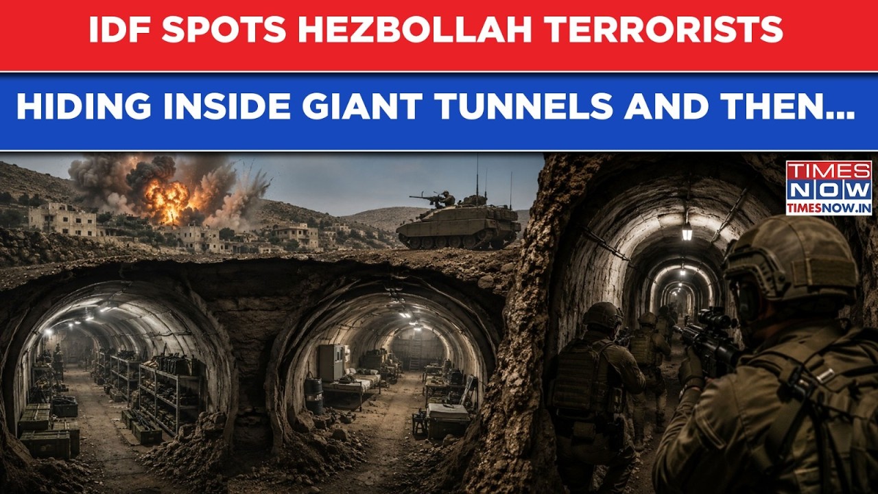 IDF Spots 'Hiding' Terrorists Inside Hezbollah's Massive Tunnels| Watch What Israeli Forces Did Next