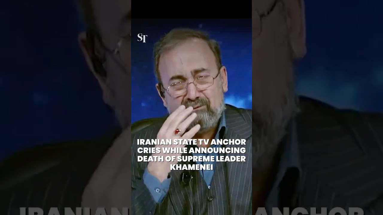 Iranian state TV anchor cries while announcing death of supreme leader Khamenei