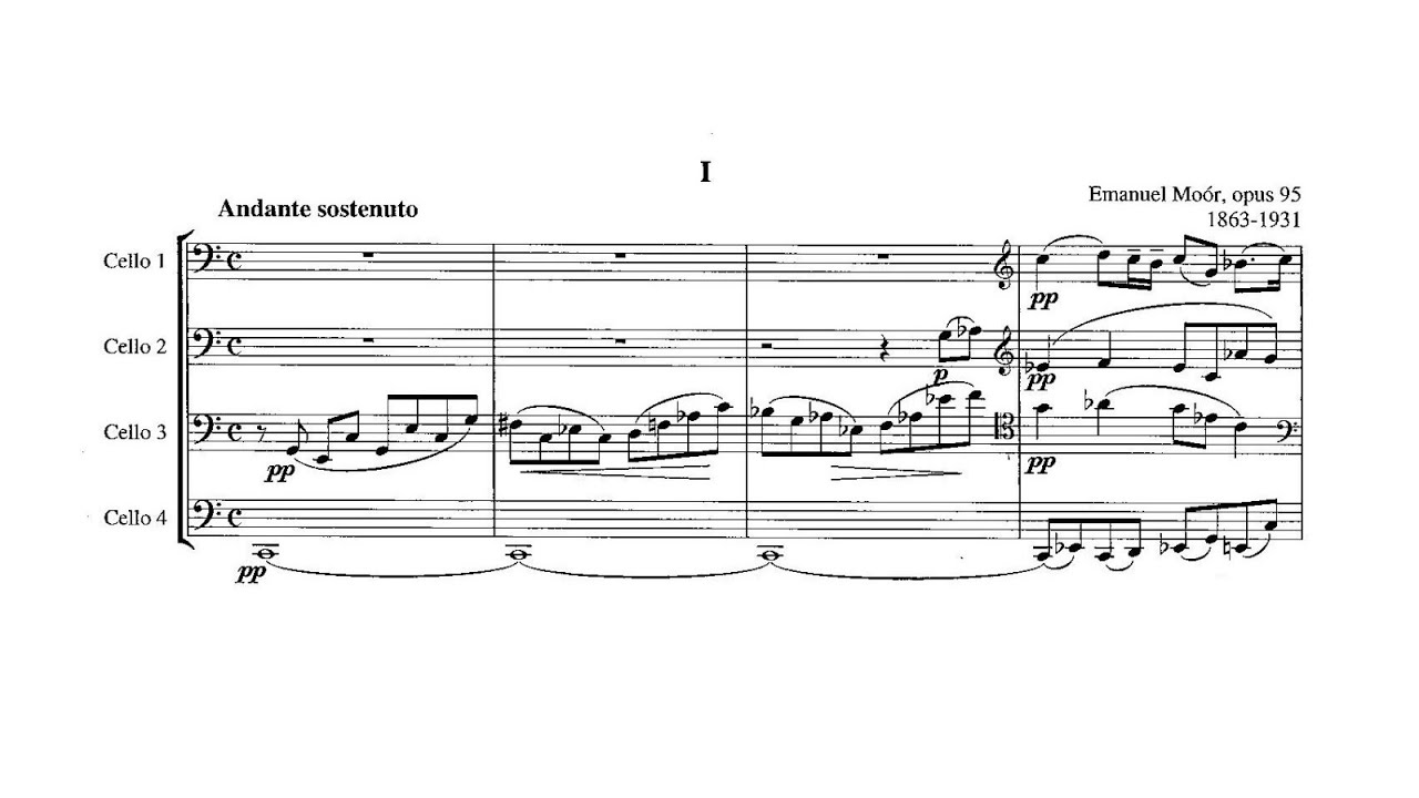 Emánuel Moór - Suite for four cellos (1909)