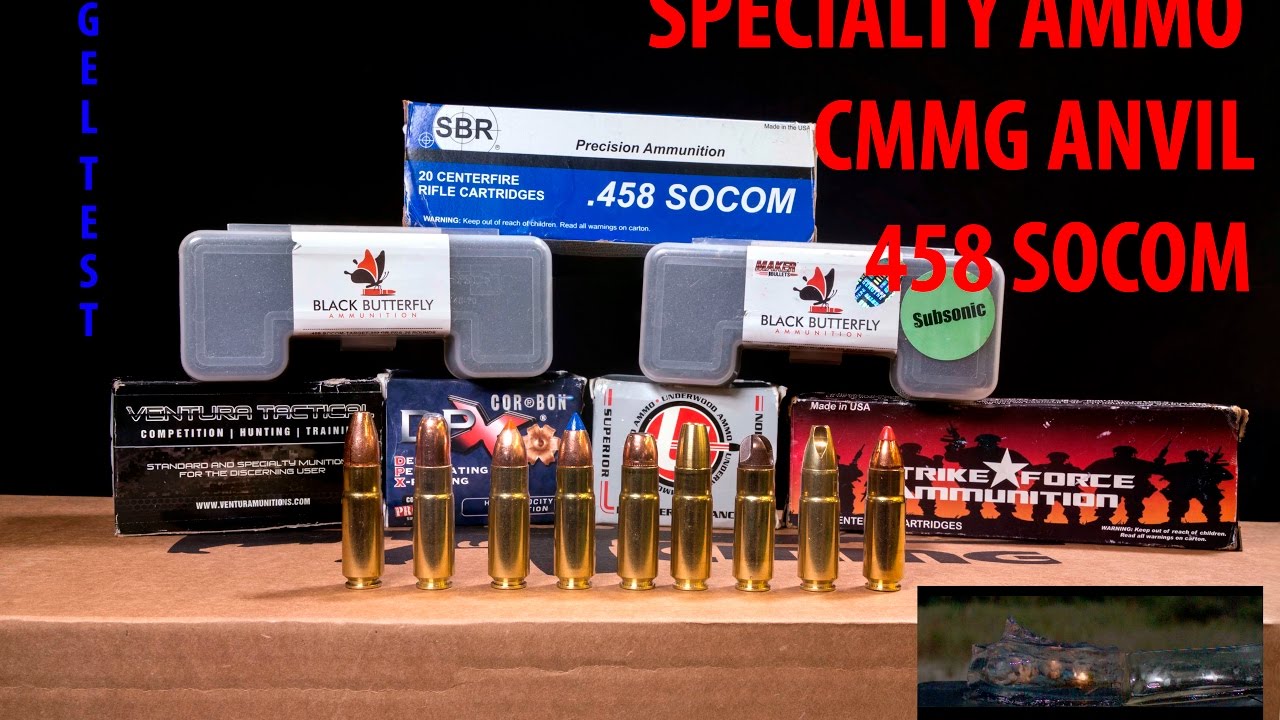 458 SOCOM ТЕСТ БОЕПРИПАСОВ НАСКОЛЬКО СИЛЬНО ОН УДАРЯЕТ?