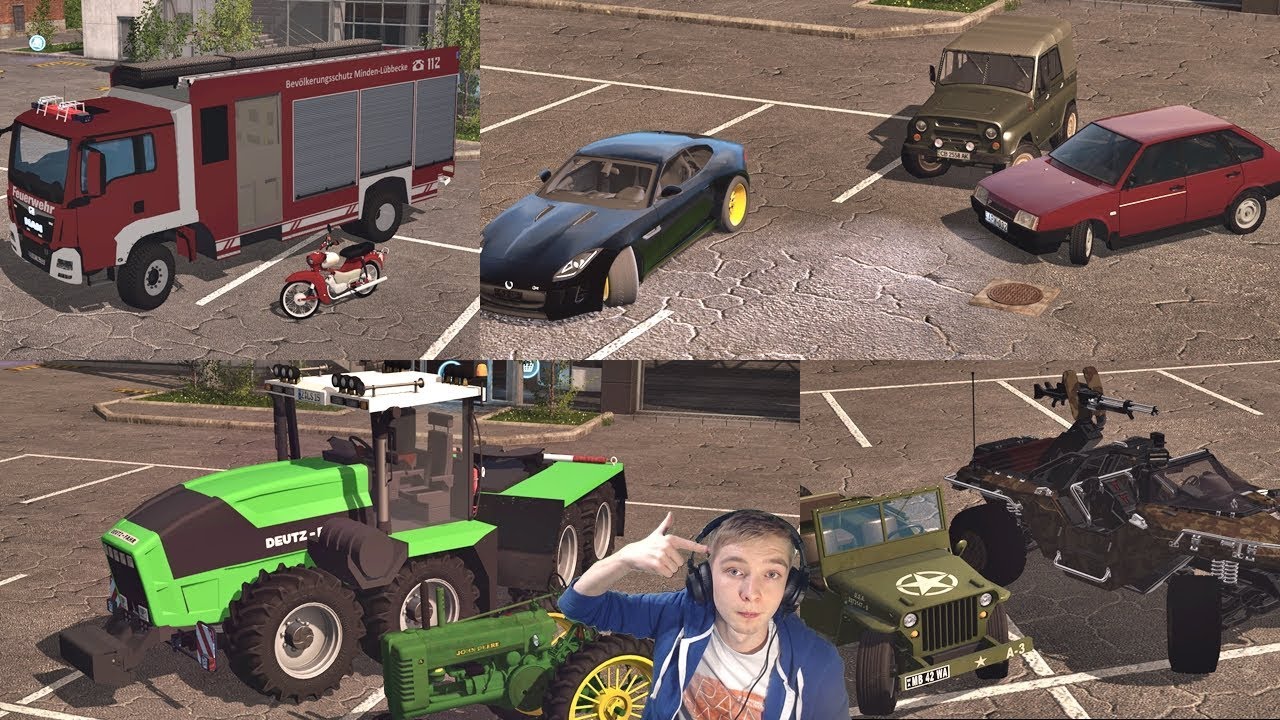 Motoryzacja,Duży Deutz-Fahr oraz Wojsko Najdziwniejsze mody do Farminga Simulator 2017