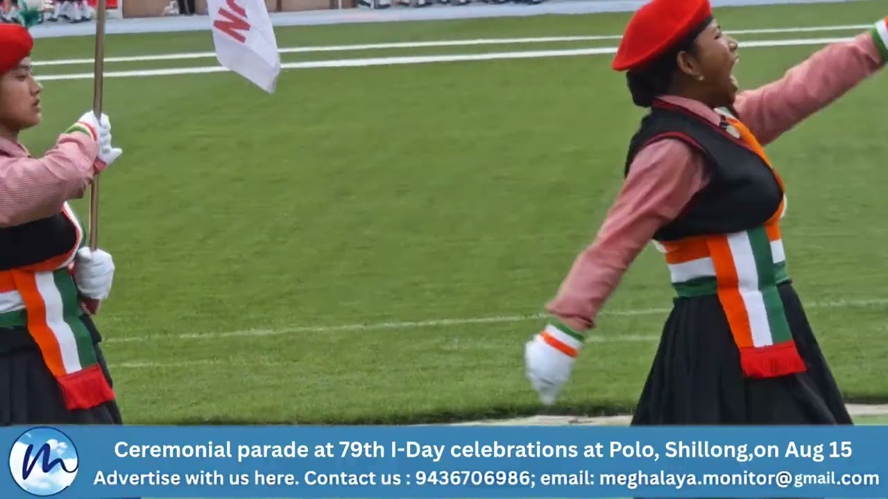 Ceremonial parade at the 79th I-Day celebrations at Polo, on August 15 