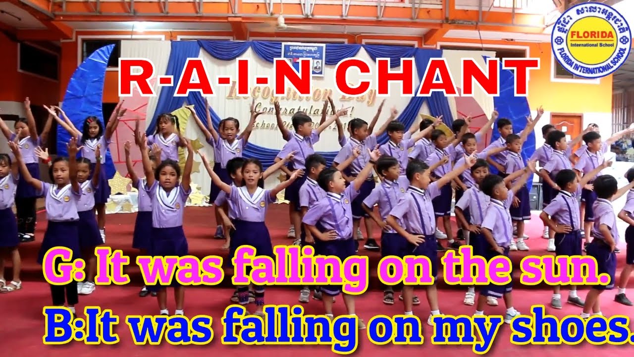 Jazz Chant Rain with lyrics || Graduation Presentation || Graders Presentation