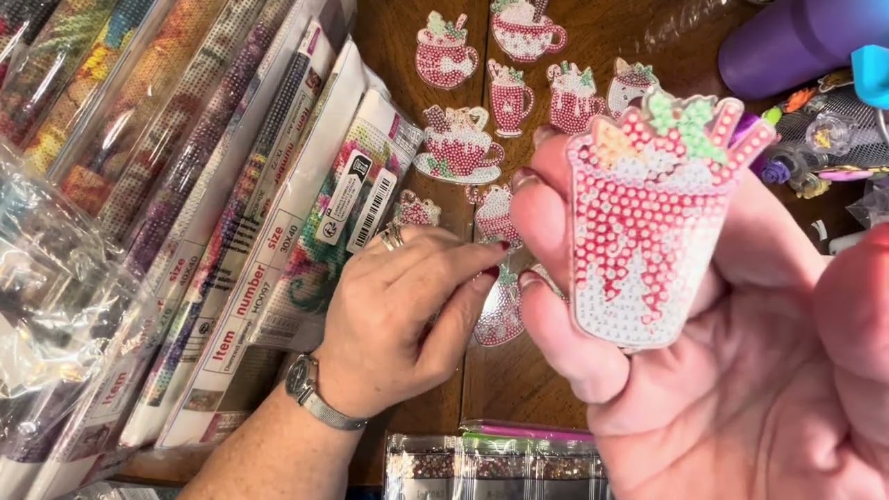 HUGE TEMU diamond painting haul! 😃. Lots of (mostly) dragons!! Grab a snack and come see!