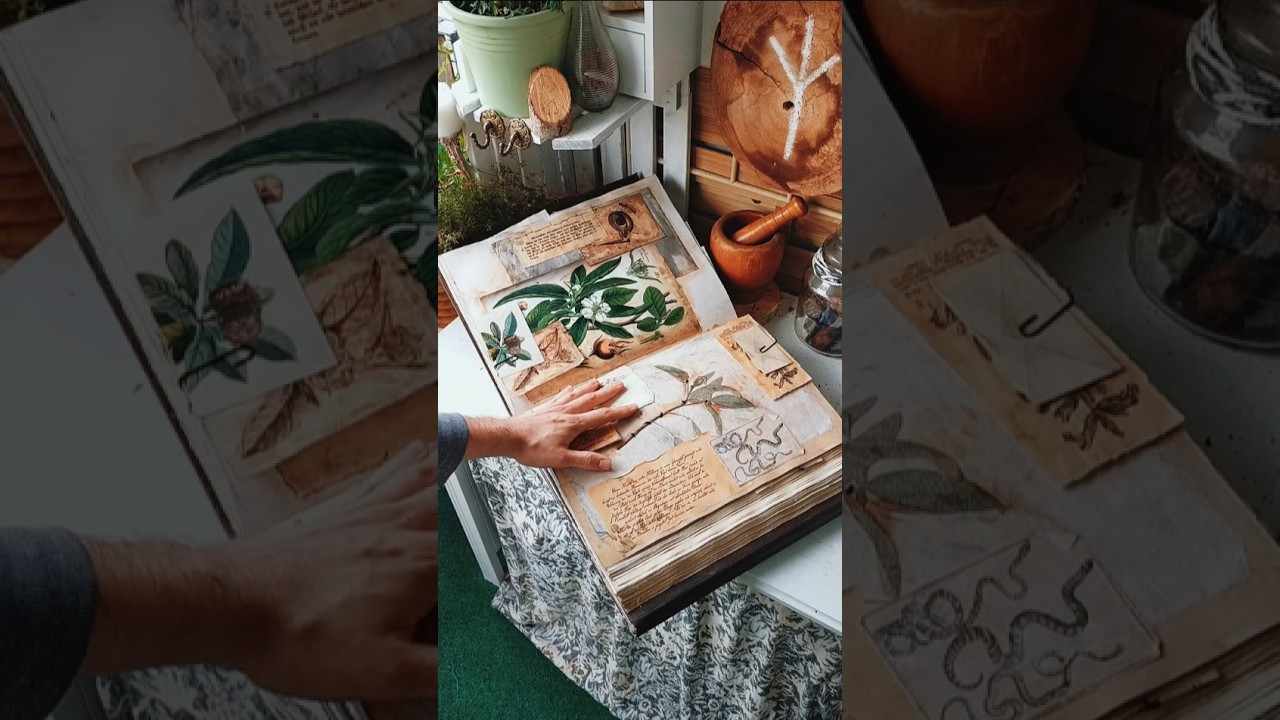 PRACTICAL MAGIC BOOK 🌲 #scrapbook #Journal #witchcraft #diy #practicalmagic #grimoire #bookofshadows