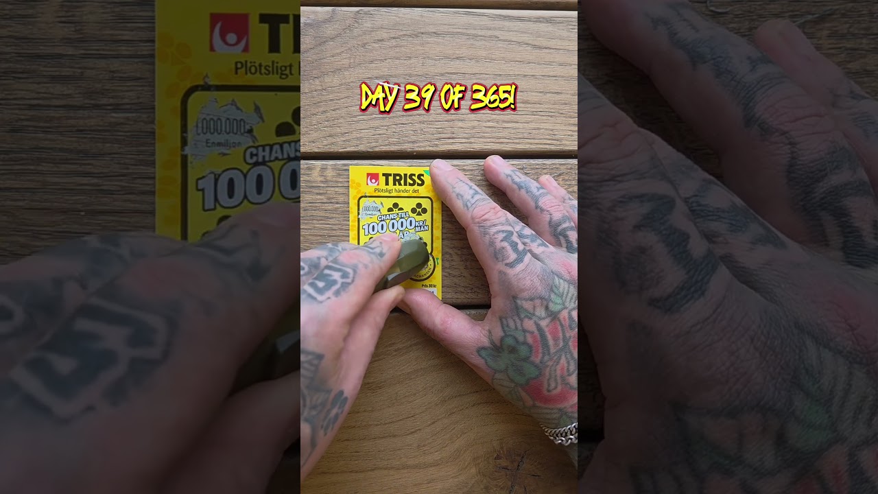 #Triss #Skraplott #Vinst #Storvinst #SvenskaSpel #Tur #LiveSkrap #Lotto #Jackpot #Pengar #Vinn