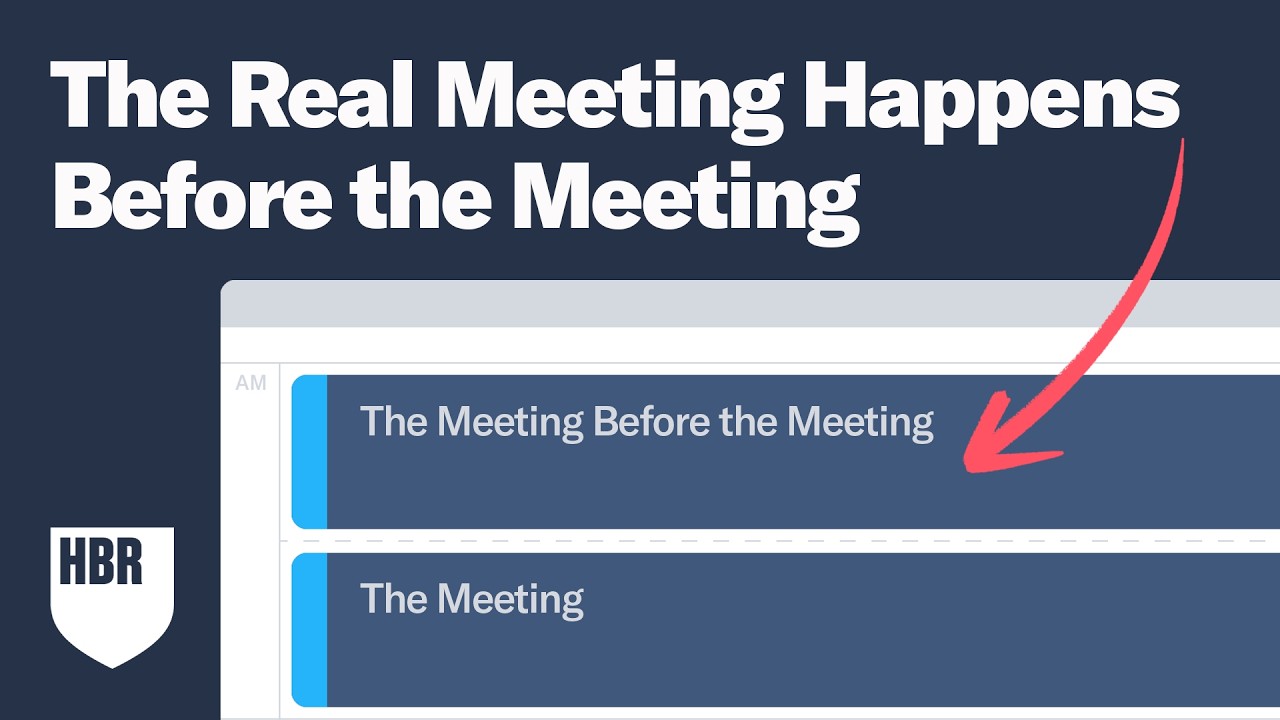 The Real Meeting Happens Before the Meeting