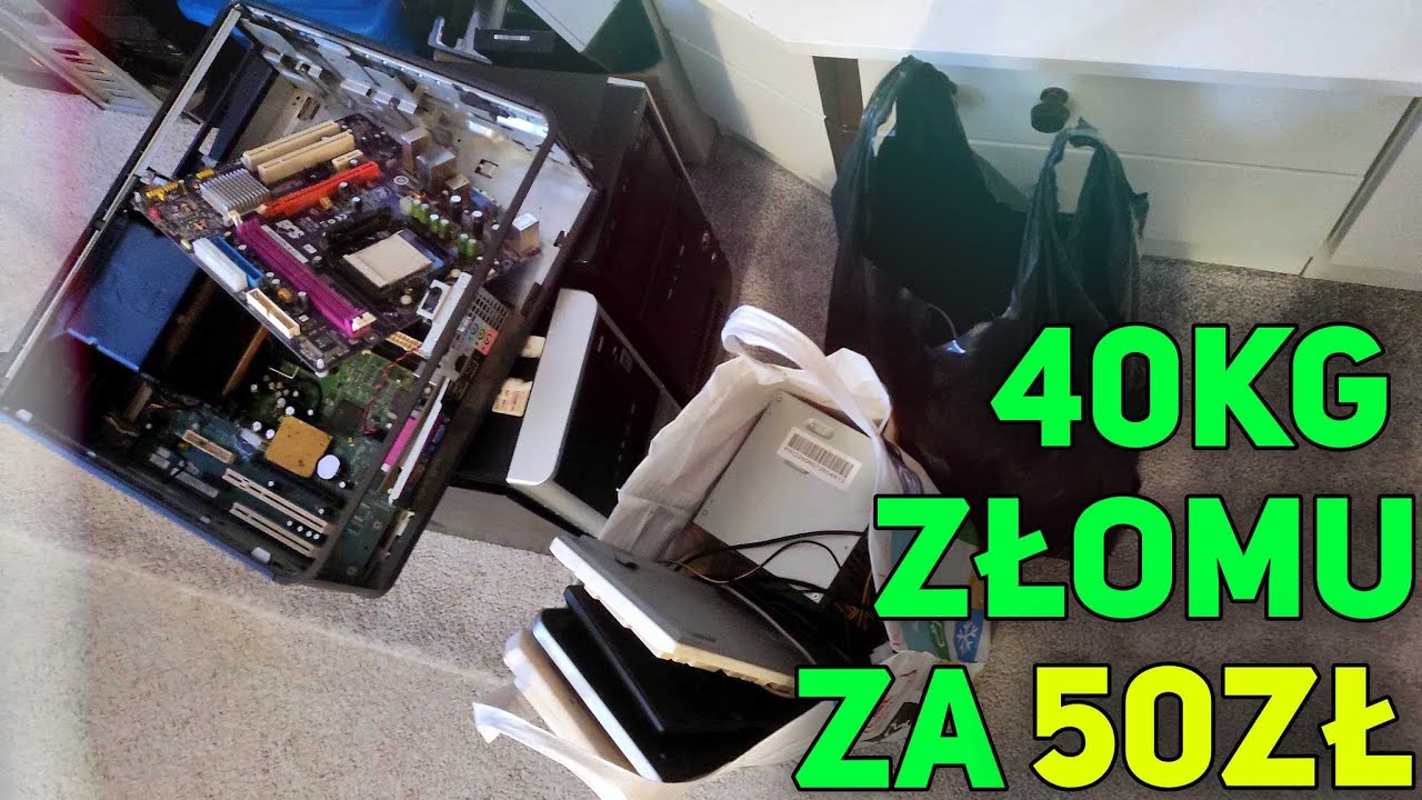 40kg ELEKTROZŁOMU za 50zł! - nieidealny UNBOXING