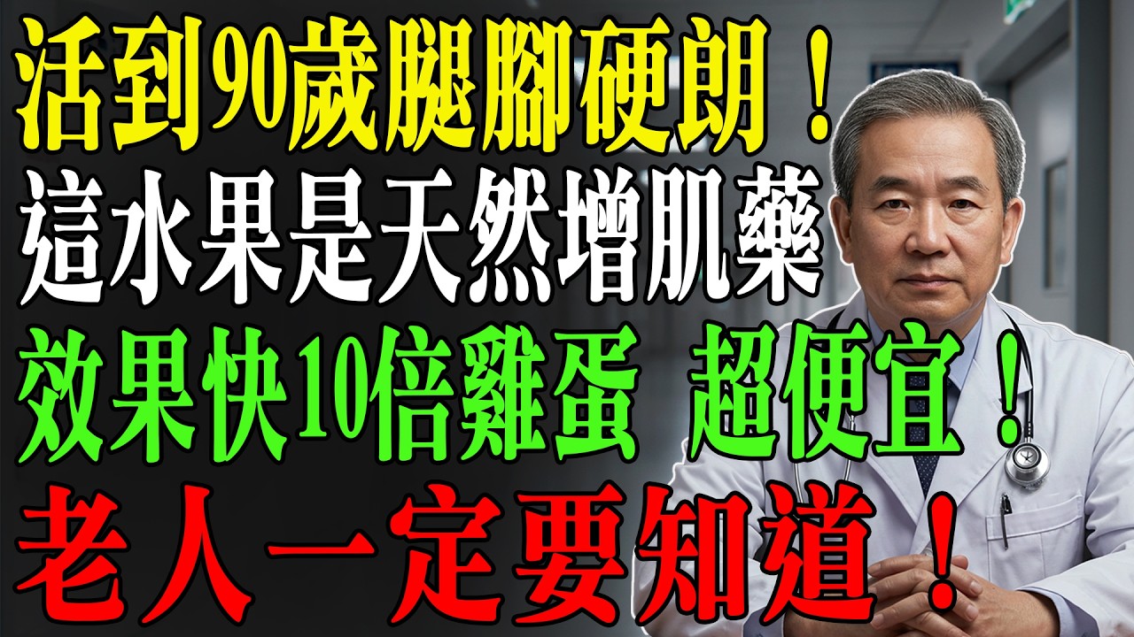 雞蛋竟然不是首選？75歲後吃「這水果」修復肌肉快10倍，告別雙腿無力，多數長者卻不知道！