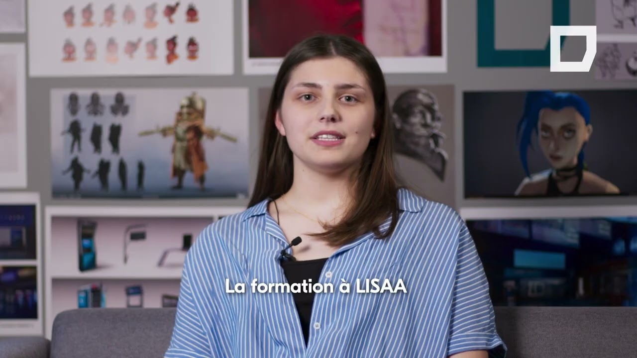 Lucie, étudiante en 3ème année de Bachelor Animation 2D/3D