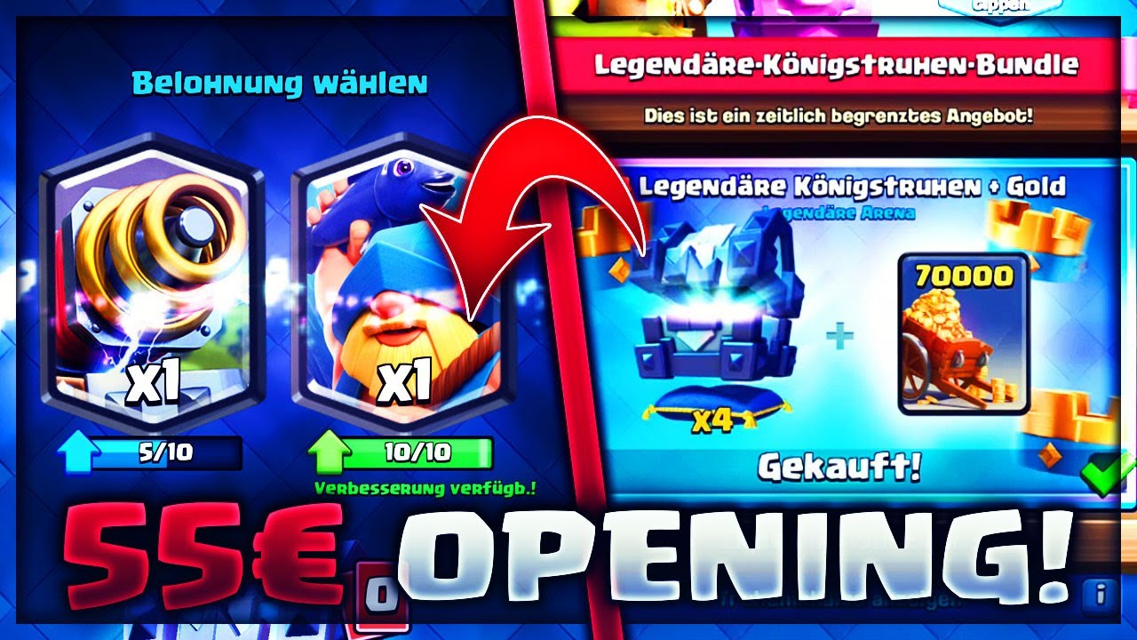 4x LEGEND&Auml;RE K&Ouml;NIGSTRUHEN! Fischer Level 12?! | Clash Royale Deutsch