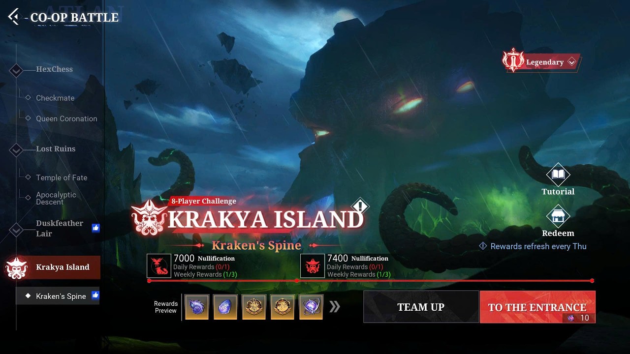Kraken Spine Lengend - Speed Run - Gunner - Crystal of Atlan