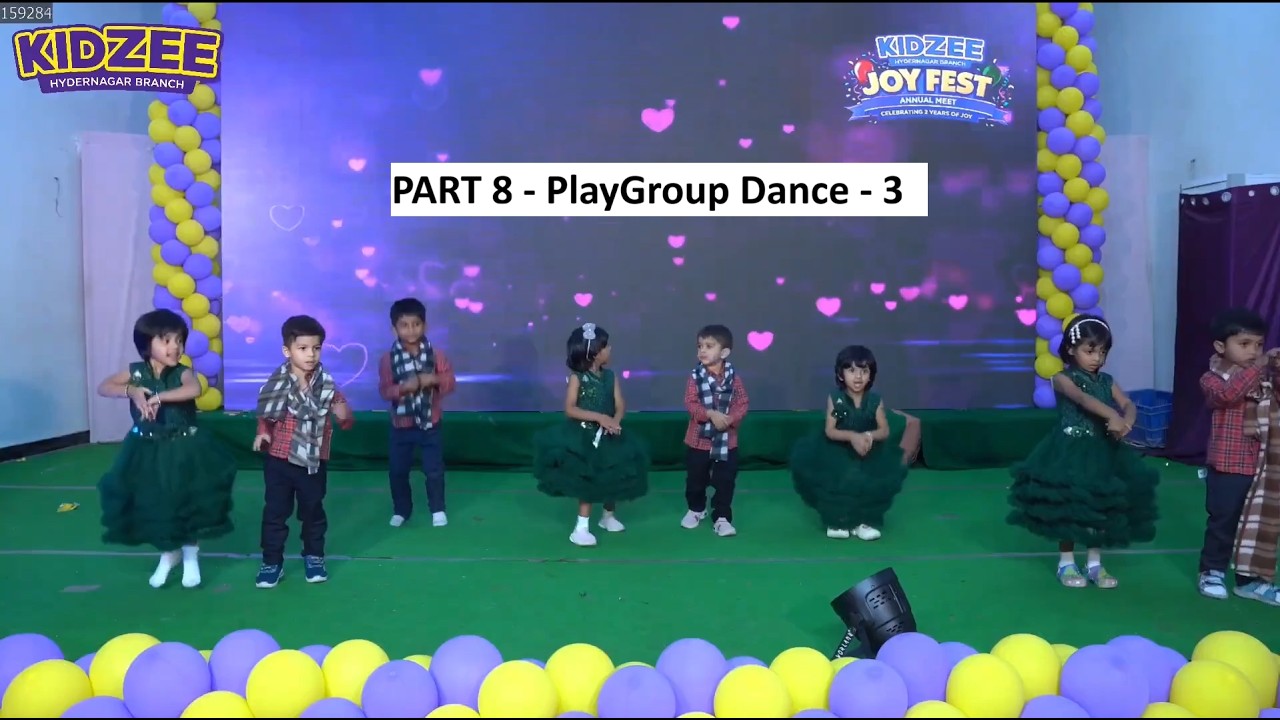 Kidzee Hydernagar Joy Fest - Part 8 | Playgroup Dance - 3 | PreSchools in Hyderabad |